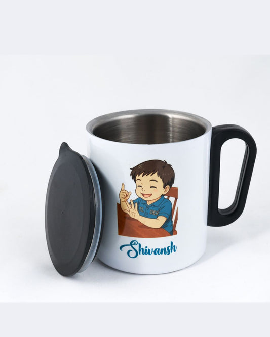Cup of Joy – Personalized Small Mug with Lid