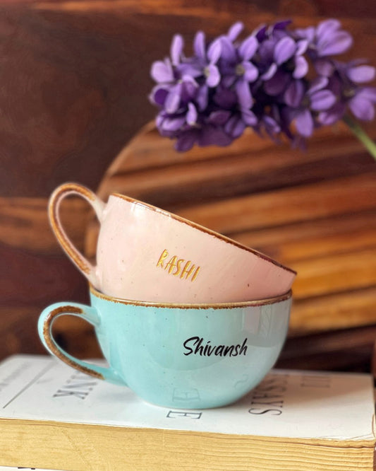 Golden Sip – Personalized Pastel Mug