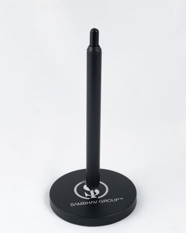 Signature Shaan Set: black pen standing on round logo base