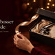 Personalised paper embosser in a black gift box with satin ribbon