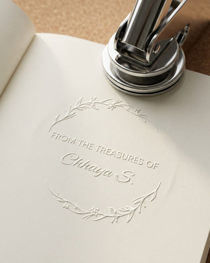 Customised Paper Embosser - Signature Treasures Seal - Stamporaa - in Mumbai India