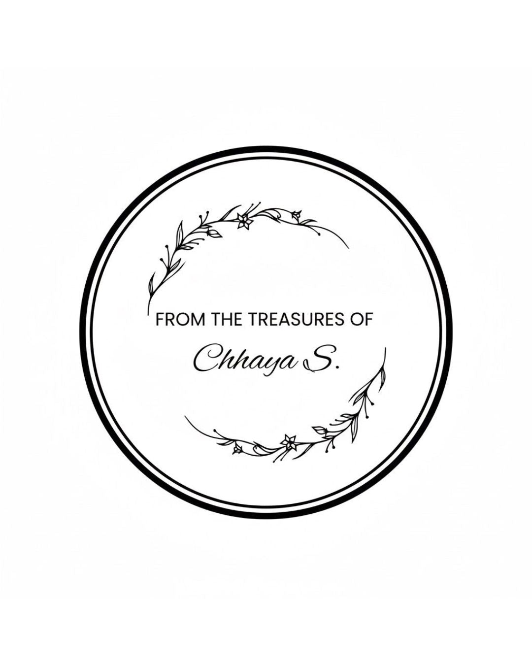 Customised Paper Embosser - Signature Treasures Seal - Stamporaa - in Mumbai India