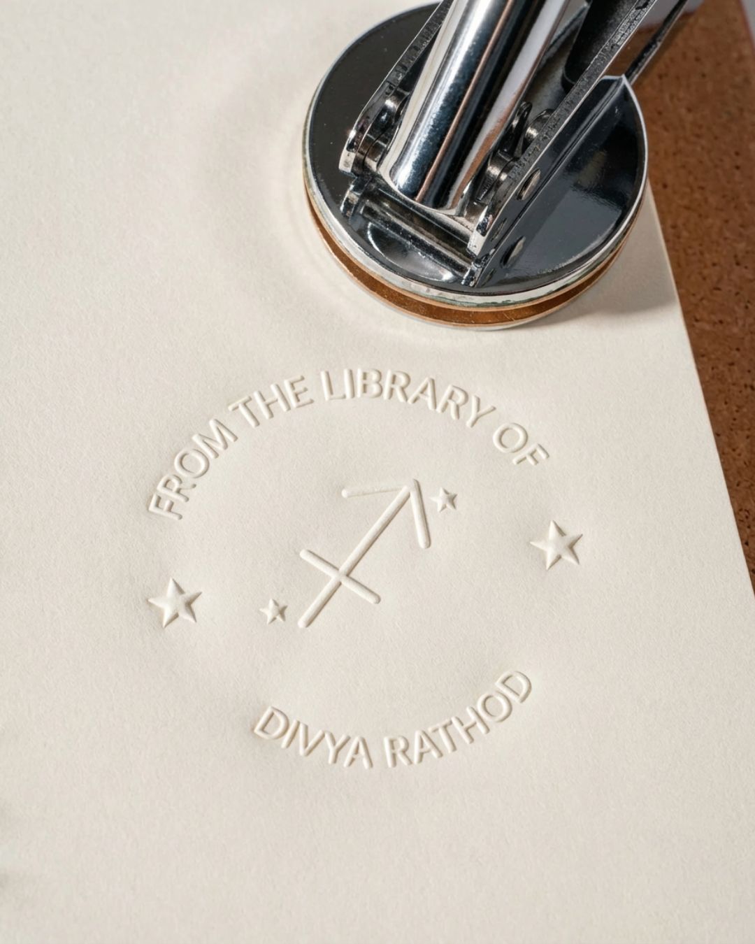 Customised – Paper Embosser – Zodiac Imprint – 40 mm - Stamporaa - in Mumbai India