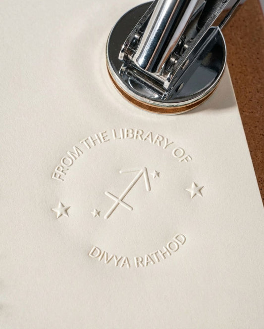 Customised – Paper Embosser – Zodiac Imprint – 40 mm - Stamporaa - in Mumbai India