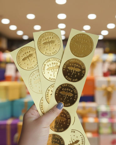 Signature Seal Plain Embossing Cards - Set of 20 - Stamporaa - in Mumbai India