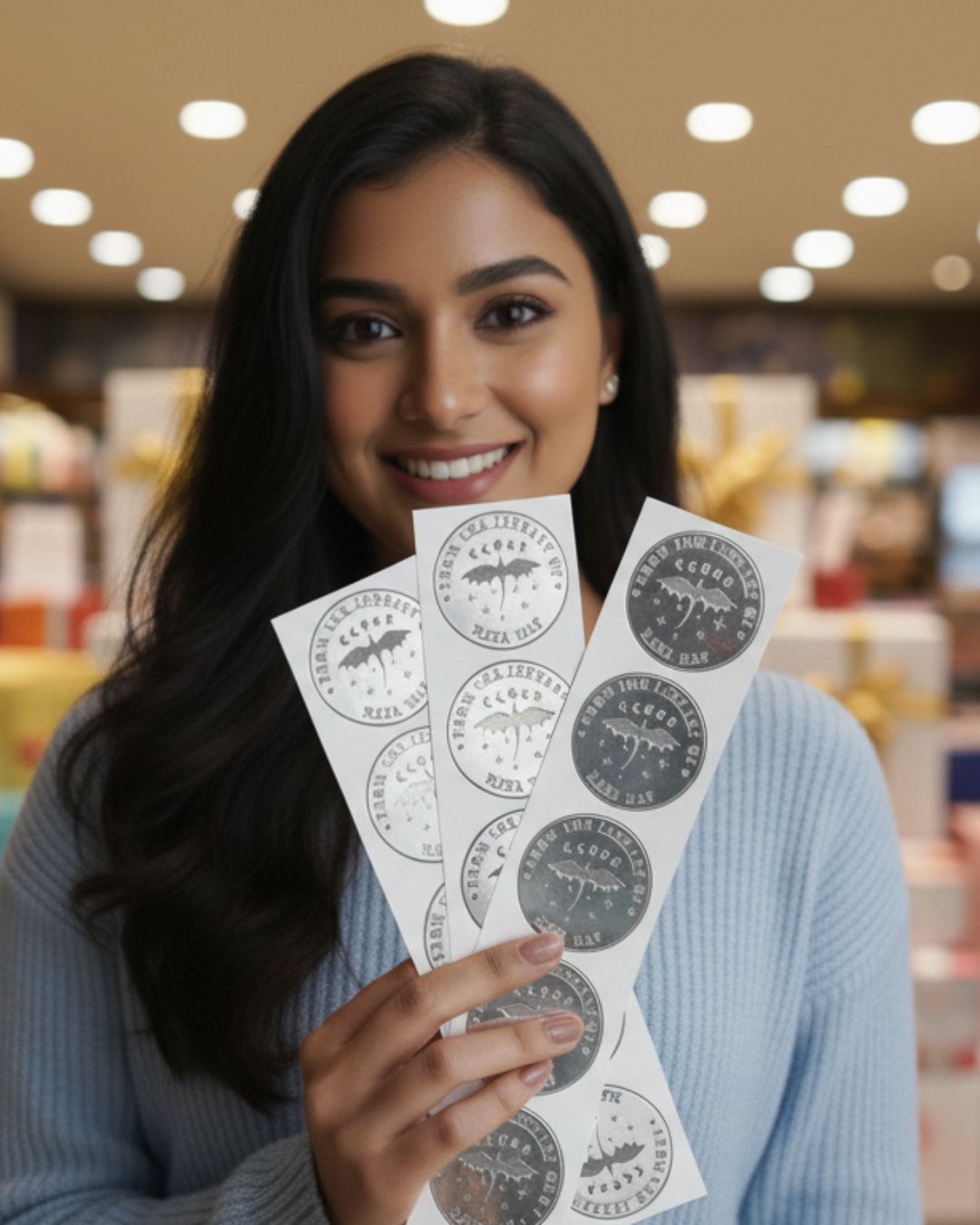 Signature Seal Plain Embossing Cards - Set of 20 - Stamporaa - in Mumbai India