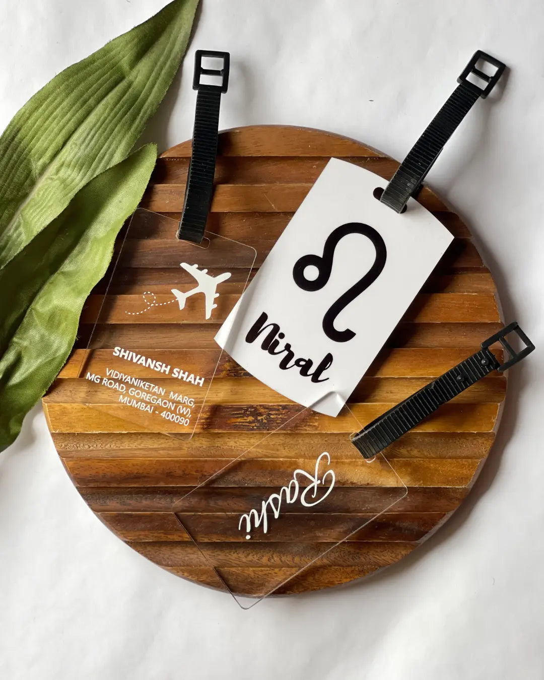 TagIt – Minimalist Acrylic Luggage Tag