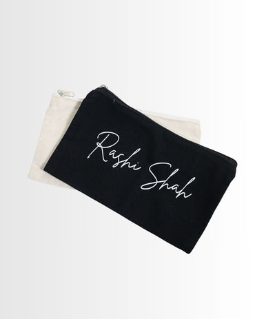 The Minimalist Pouch - Personalized Canvas Pouch
