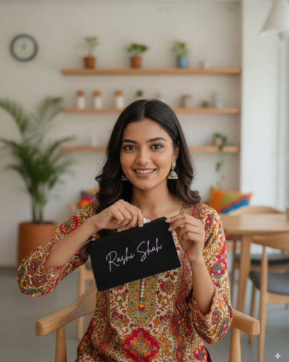 The Minimalist Pouch - Personalized Canvas Pouch