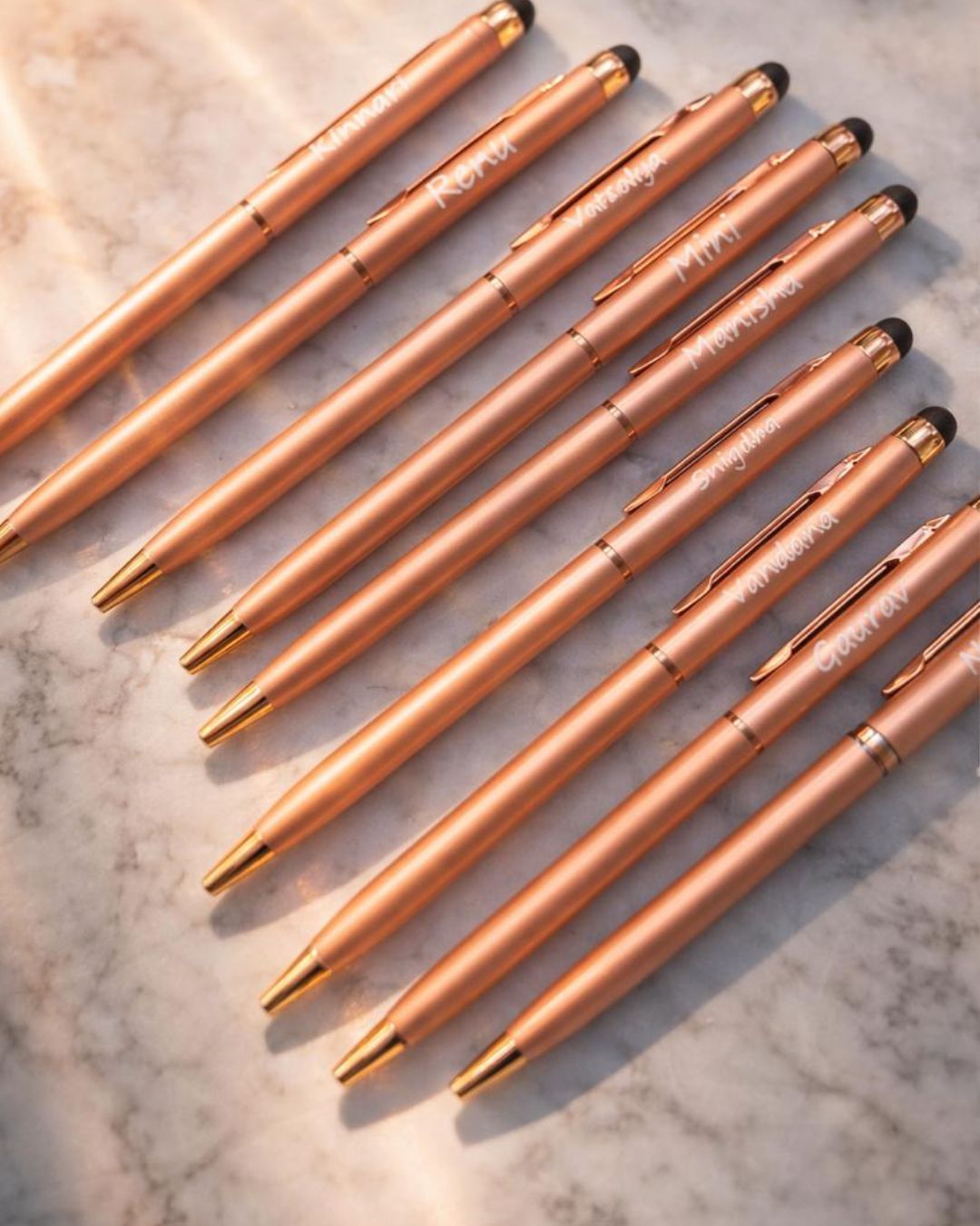 Elysian Script - Personalized Rose Gold Pen